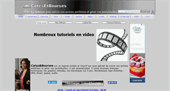 Desktop Screenshot of cotesetbourses.com