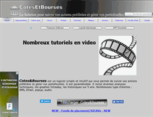 Tablet Screenshot of cotesetbourses.com